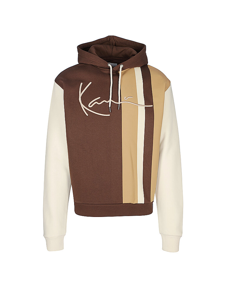 KARL KANI Kapuzensweater - Hoodie braun | XXL